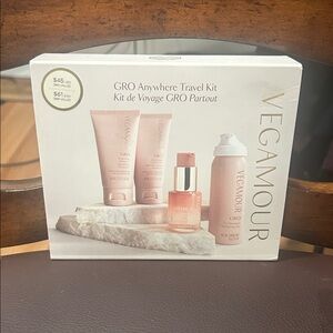 Vegamour GRO Anywhere Travel Kit. NIB. 4 piece set.